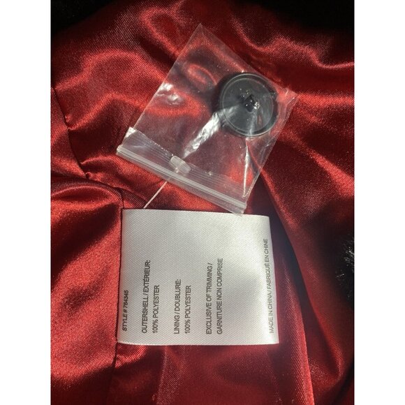 NVLT Hooded Faux Mink JACKET Black Sherpa Coat Womens Sz 1X NWT Anthropologie - Picture 11 of 12